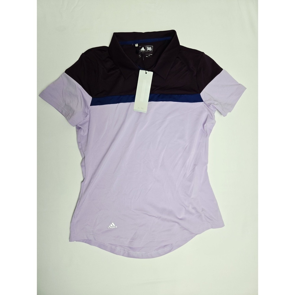 Adidas Womens SS Polo shirt NWT sz Small purple Golf